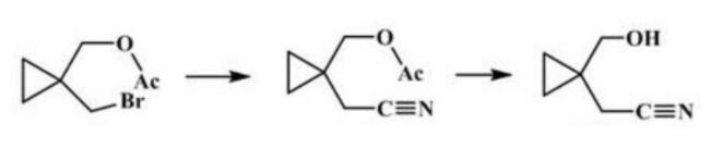1-羥甲基環(huán)丙基乙腈的合成路線