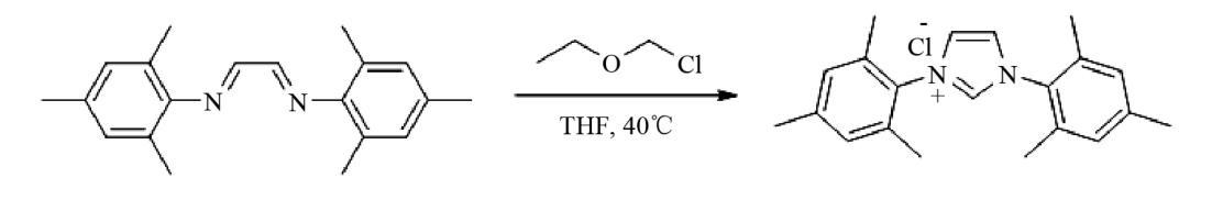 1,3-雙(2,4,6-三甲基苯基)氯化咪唑的制備