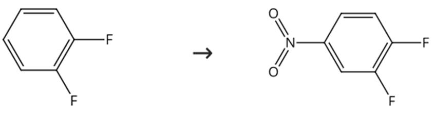 圖2 3，4-二氟硝基苯的合成路線