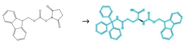 Fmoc-N-三苯甲基-L-谷氨酰胺的合成路線