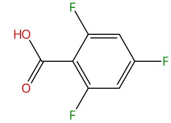 圖1 2，4，6-三氟苯甲酸的結構