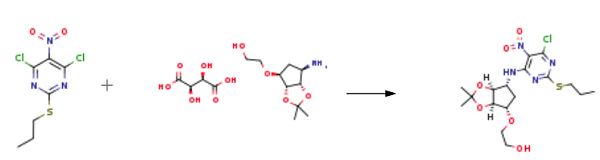 2-((3aR,4S,6R,6aS)-6-amino-2,2-dimethyltetrahydro-3aH-cyclopenta[d][1,3]dioxol-4-yloxy)ethanol L-tataric acid