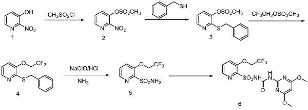 三氟啶磺隆的合成路線.jpg