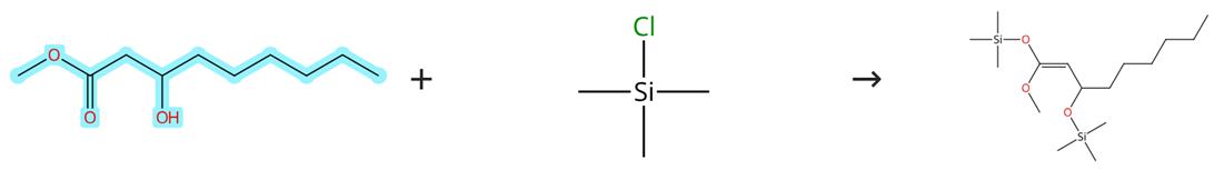3-羥基壬酸甲酯的硅醚化反應(yīng)