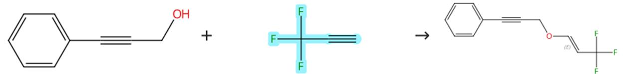 3,3,3-三氟-1-丙炔的親核取代反應(yīng)