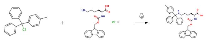 Fmoc-N'-甲基三苯甲基-L-賴氨酸的合成.png