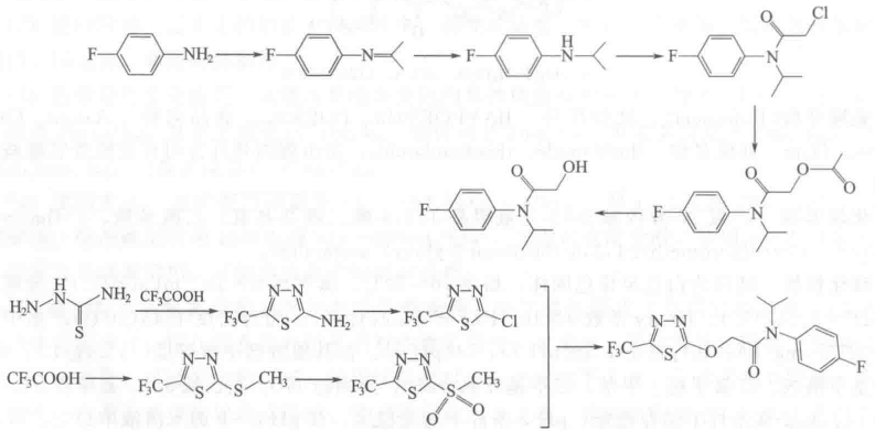 氟噻草胺的合成