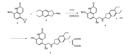 馬來(lái)酸茚達(dá)特羅的合成路線