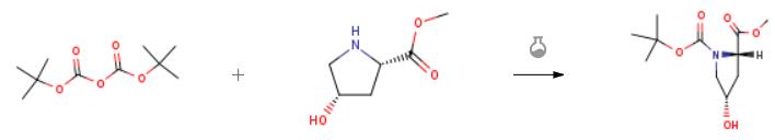 N-Boc-順式-4-羥基-L-脯氨酸甲酯的合成.png