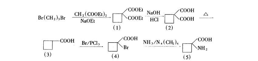 1-氨基環(huán)丁甲酸的合成.jpg