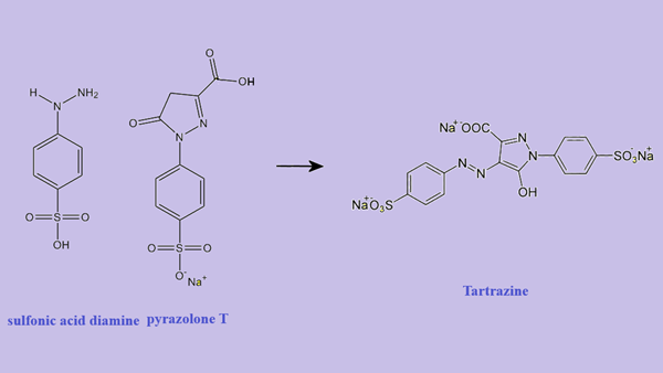 Tartrazine synthesis