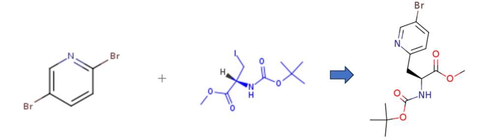 (R)-N-叔丁氧羰基-3-碘代丙氨酸甲酯的偶聯(lián)反應(yīng)