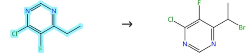 4-氯-6-乙基-5-氟嘧啶的溴化反應(yīng)