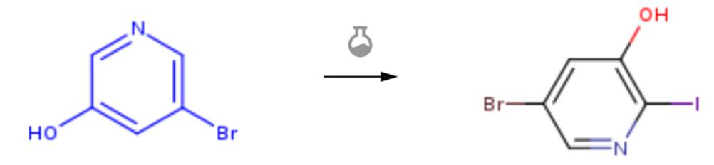 3-溴-5-羥基吡啶的碘化反應
