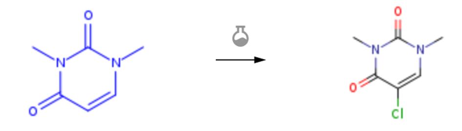 1,3-二甲基脲嘧啶的氯化與環(huán)化縮合反應