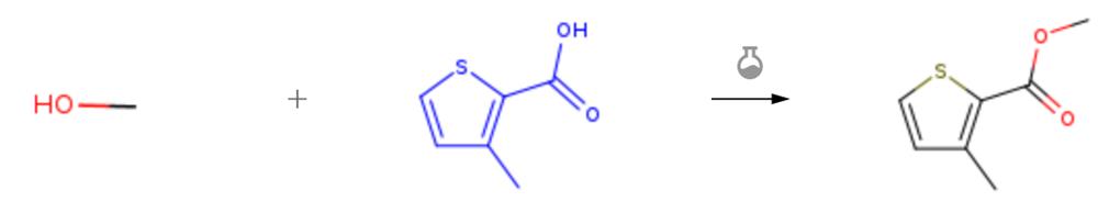 3-甲基噻吩-2-羧酸的制備方法與酯化反應