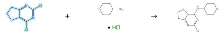 2,4-二氯-6,7-二氫噻吩[3,2-D]嘧啶的芳香親核取代反應(yīng)