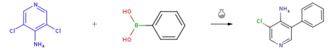 4-氨基-3,5-二氯吡啶的偶聯(lián)反應(yīng)