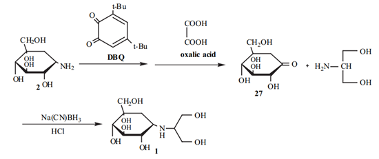  Synthesis of Voglibose from Valiolamine