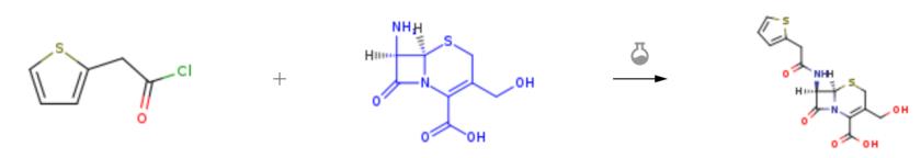 羥甲基-7-氨基頭孢烷酸的?；磻?yīng)