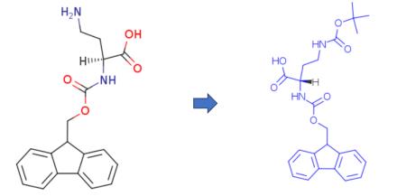 N-芴甲氧羰基-N'-叔丁氧羰基-L-2,4-二氨基丁酸的制備方法與化學性質(zhì)