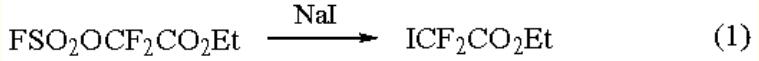 Ethyl iododifluoroacetate preparation