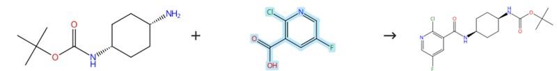 2-氯-5-氟煙酸的縮合反應(yīng)