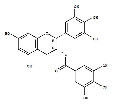 Molecular Structure of 989-51-5 ((-)-Epigallocatechin gallate)