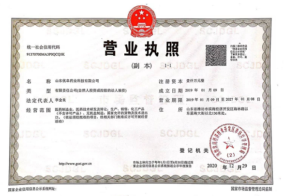 Business License Of EnterpriseLegal Person