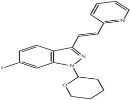 (E)-6-Iodo-3-[2-(pyridin-2-yl)ethenyl]-1-(tetrahydro-2H-pyran-2-yl)-1H-indazole