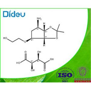 2-((3aR,4S,6R,6aS)-6-amino-2,2-dimethyltetrahydro-3aH-cyclopenta[d][1,3]dioxol-4-yloxy)ethanol L-tataric acid 