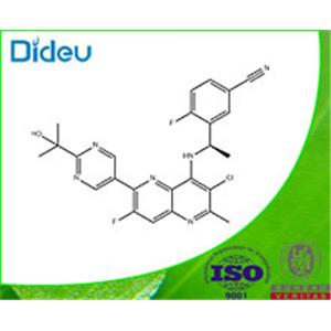 Benzonitrile, 3-[(1R)-1-[[3-chloro-7-fluoro-6-[2-(1-hydroxy-1-methylethyl)-5-pyrimidinyl]-2-methyl-1,5-naphthyridin-4-yl]amino]ethyl]-4-fluoro- 