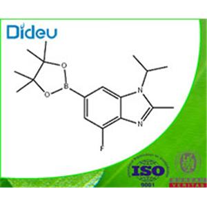 1H-BenziMidazole, 4-fluoro-2-Methyl-1-(1-Methylethyl)-6-(4,4,5,5-tetraMethyl-1,3,2-dioxaborolan-2-yl)- 