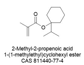 2-Methyl-2-propenoic acid 1-(1-methylethyl)cyclohexyl ester