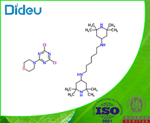 Poly[N,N'-bis(2,2,6,6-tetramethyl-4-piperidinyl)-1,6-hexanediamine-co-2,4-dichloro-6-morpholino-1,3,5-triazine] 