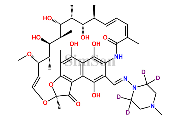 25-Desacetyl Rifampicin-D4