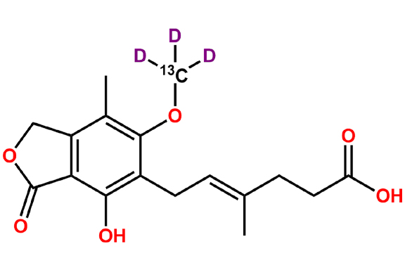 Mycophenolic acid-13C-D3