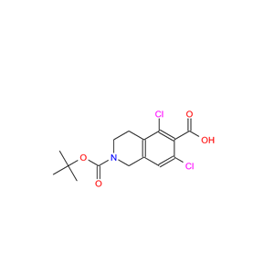 2-(tert-butoxycarbonyl)-5,7-dichloro-1,2,3,4-tetrahydroisoquinoline-6-carboxylic acid