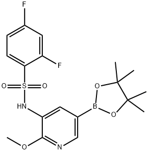 2,4-difluoro-N-(2-methoxy-5-(4,4,5,5-tetramethyl-1,3,2-dioxaborolan-2-yl)pyridin-3-yl)benzenesulfonamide