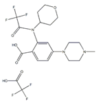 4-(4-methylpiperazin-1-yl)-2-[(tetrahydropyran-4-yl)(2,2,2-trifluoroacetyl)amino]benzoic acid trifluoroacetate