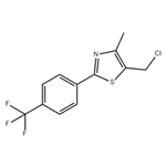 5-(chloromethyl)-4-methyl-2-(4-(trifluoromethyl)phenyl)-1,3-thiazole