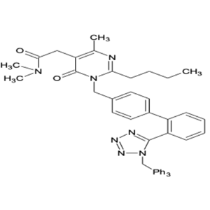 2-Butyl-1,6-dihydro-N,N,4-trimethyl-6-oxo-1-[[2'-[1-(triphenylmethyl)-1H-tetrazol-5-yl][1,1'-biphenyl]-4-yl]methyl]-5-pyrimidineacetamide