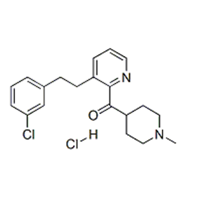 (1-Methyl-4-piperidinyl)[3-[2-(3-chlorophenyl)ethyl]pyridinyl]methanone hydrochloride