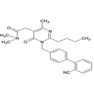 2-(1-((2'-Cyano-[1,1'-biphenyl]-4-yl)methyl)-2-butyl-4-methyl-6-oxo-1,6-dihydropyrimidin-5-yl) -N,N-dimethylacetamide