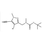 tert-butyl((4-bromo-5-cyano-1-methyl-1H-pyrazol-3-yl)methyl)(methyl)carbamate