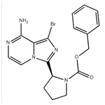 (2S)-2-(8-amino-1-bromoimidazo[1,5-a]pyrazin-3-yl)-1-Pyrrolidinecarboxylic acid phenylmethyl ester