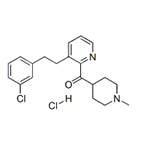 (1-Methyl-4-piperidinyl)[3-[2-(3-chlorophenyl)ethyl]pyridinyl]methanone hydrochloride