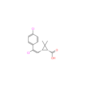 3-[2-chloro-2-(4-chlorophenyl)ethenyl]-2，2-dimethyl cyclopropane carboxylic acid