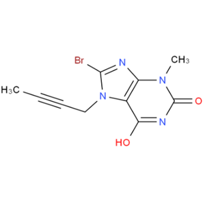 8-BROMO-7-(BUT-2-YNYL)-3-METHYL-1H-PURINE-2,6(3H,7H)-DIONE 