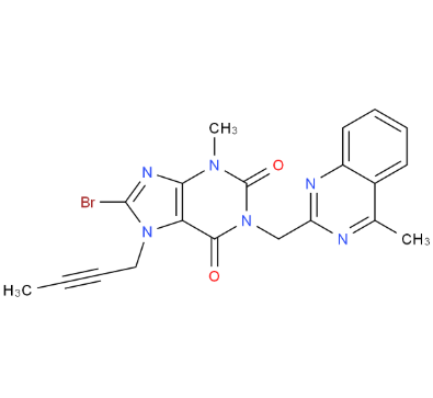 1-[(4-methylquinazolin-2-yl)methyl]-3-methyl-7-(2-butyn-1-yl)-8-bromoxanthine